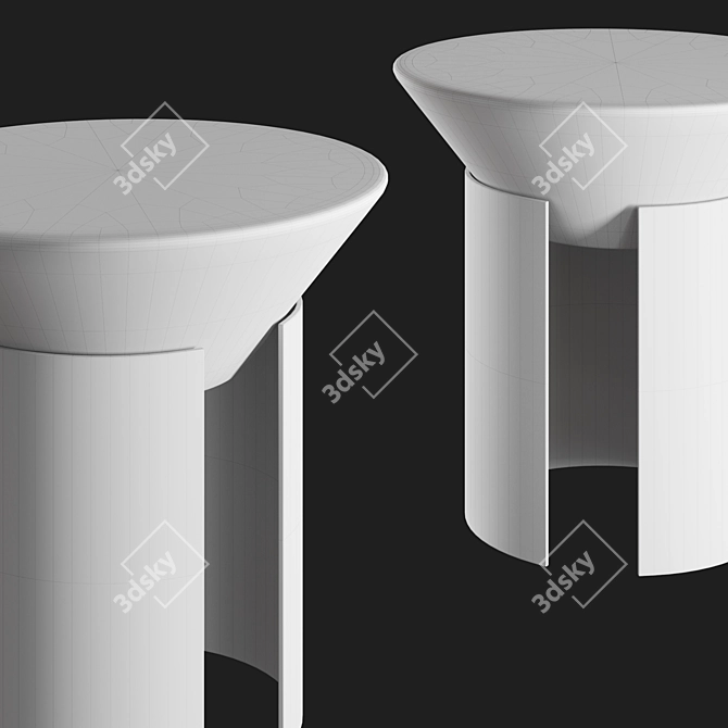 Cosmo Marble Cone Table 3D model image 3