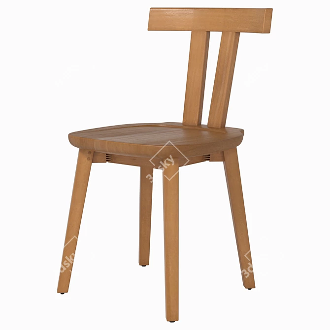 Minimalist Tai Chair - Sleek and Stylish 3D model image 1
