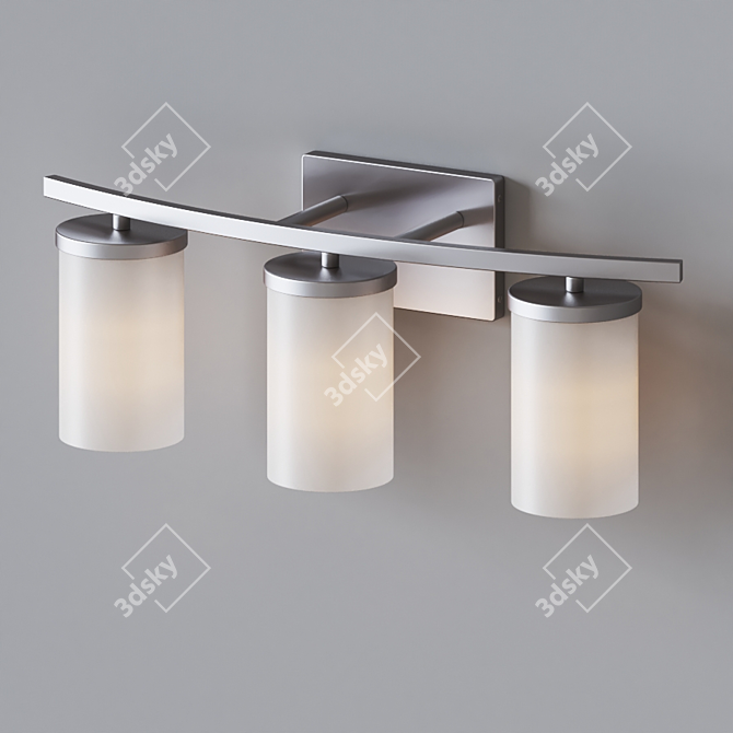 Elegant Crosby 3-Light Sconce 3D model image 4