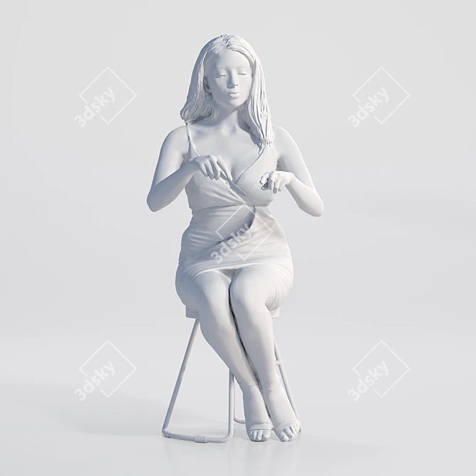 Manuela 3D Model with 30k Polygons 3D model image 3