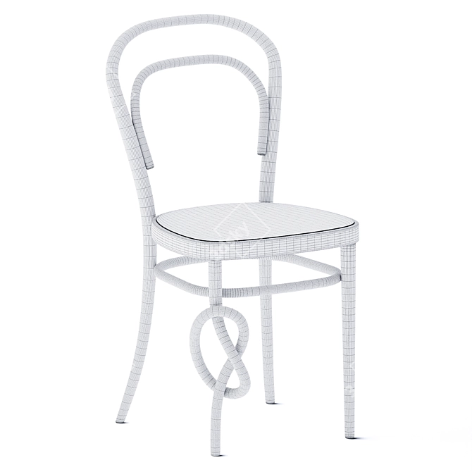 Elegant Bentwood Chair for Thonet 3D model image 3