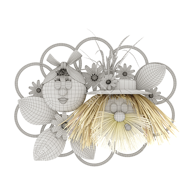 Vintage Family Wall Decor 3D model image 3