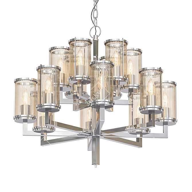 Elegant Claridges Chandelier 3D model image 1