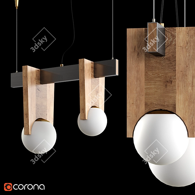 Versatile Hanging Lamp: Juliette.SD 3D model image 3