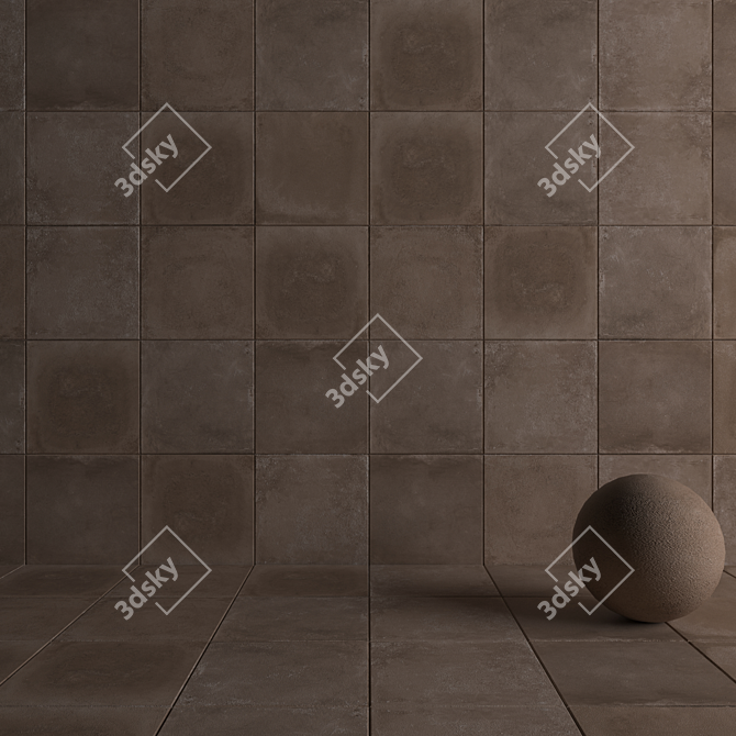 Flaviker Backstage Spicy 60x60 - Versatile Multi-Texture Floor 3D model image 4