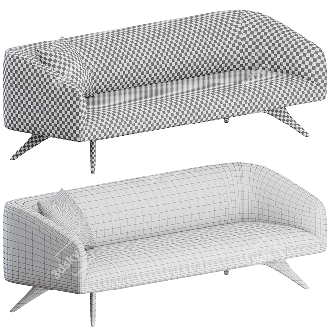 1955 Design Fifth Avenue Sofa 3D model image 3