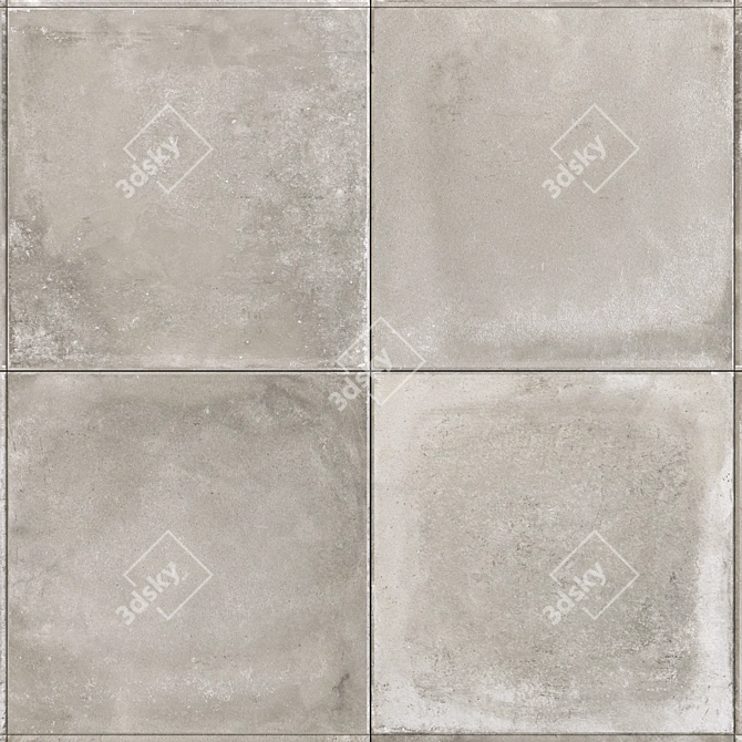 Flaviker Backstage Tan 60x60: Multi-Texture Floor Solution 3D model image 2