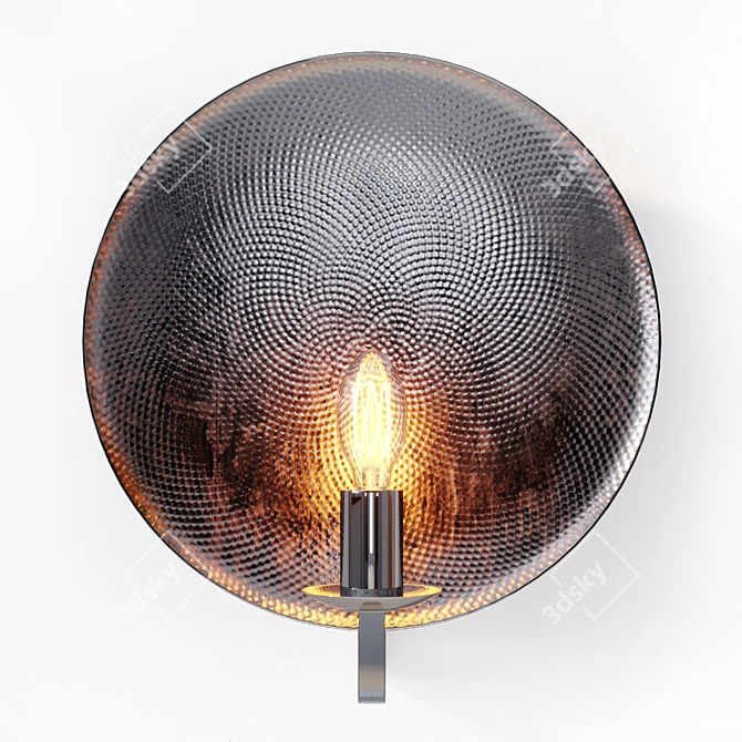 Copper Glow Wall Lamp 3D model image 1