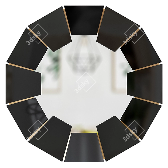 Luxxu Darian Black Mirror - Elegant and Modern 3D model image 1