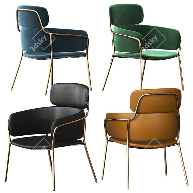 Strike LO Debi Arrmet Chair 3D model image 3