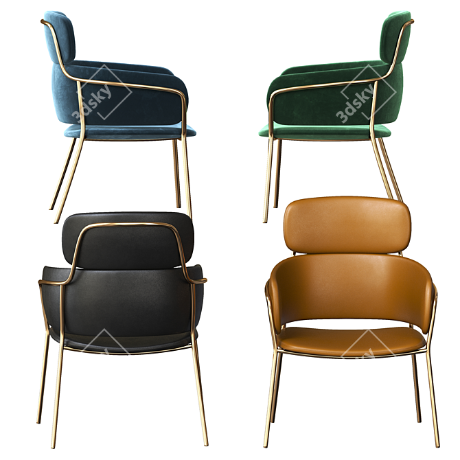 Strike LO Debi Arrmet Chair 3D model image 4