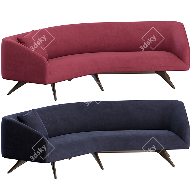 Vladimir Kagan Fifth Avenue Sofa 3D model image 1