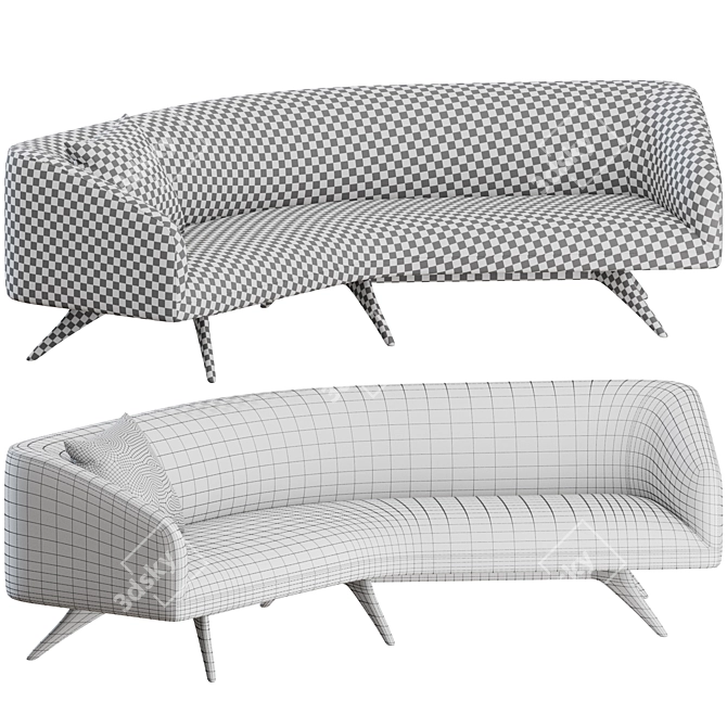 Vladimir Kagan Fifth Avenue Sofa 3D model image 3