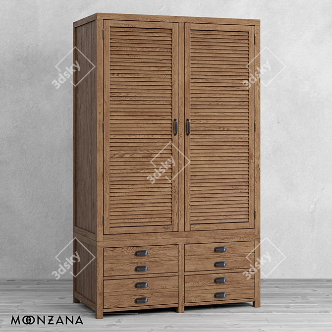 OM Wardrobe Printmaker: Stylish and Spacious 3D model image 1