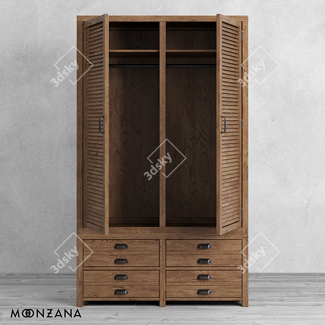 OM Wardrobe Printmaker: Stylish and Spacious 3D model image 3