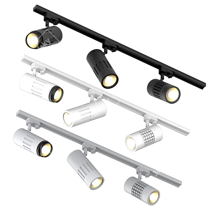 Adjustable Angle LED Lamps by SLV 3D model image 1