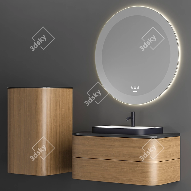 Duravit Happy D.2 Plus Vanity Set 3D model image 7