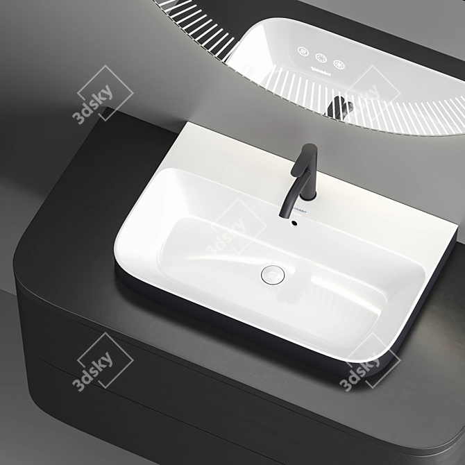 Duravit Happy D.2 Plus Vanity Set 3D model image 8