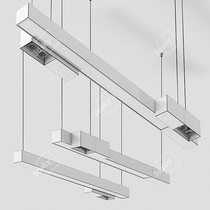 Metroffice Polycarbonate Pendant Lamp 3D model image 2
