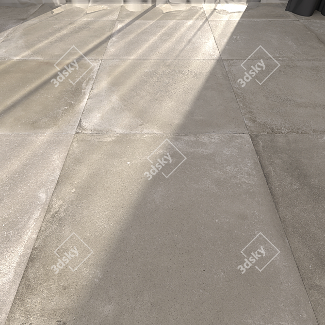  Backstage Tan 60x60: Multi-Texture Floor Tiles 3D model image 1