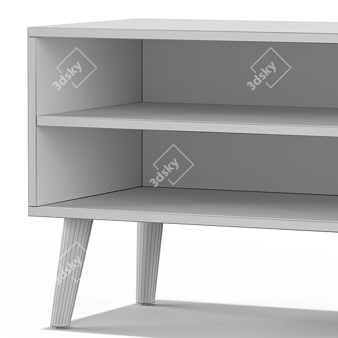Sleek Modern TV Stand 3D model image 5