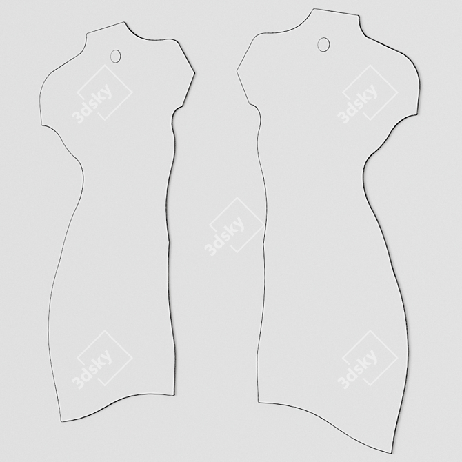 Zanotta Mirror Milo - Italian Design 3D model image 2