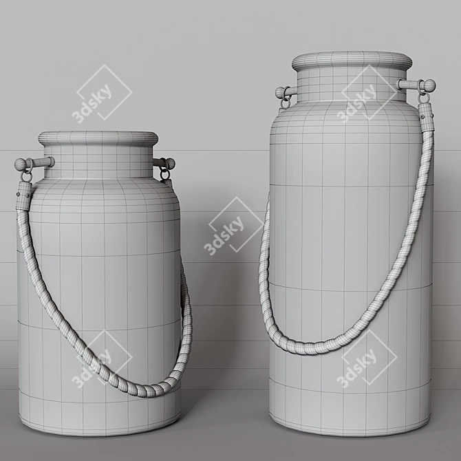 Elegant Jar Candle 3D model image 5