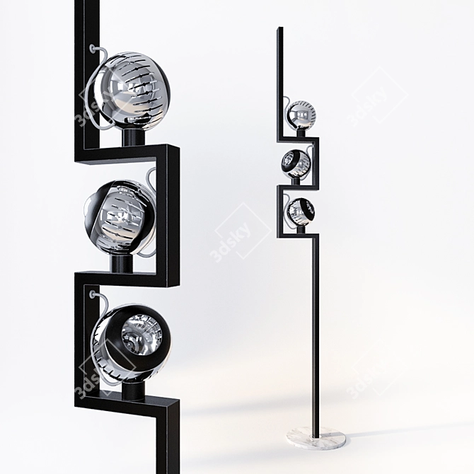 Sleek Lelii Design Floor Lamp 3D model image 1