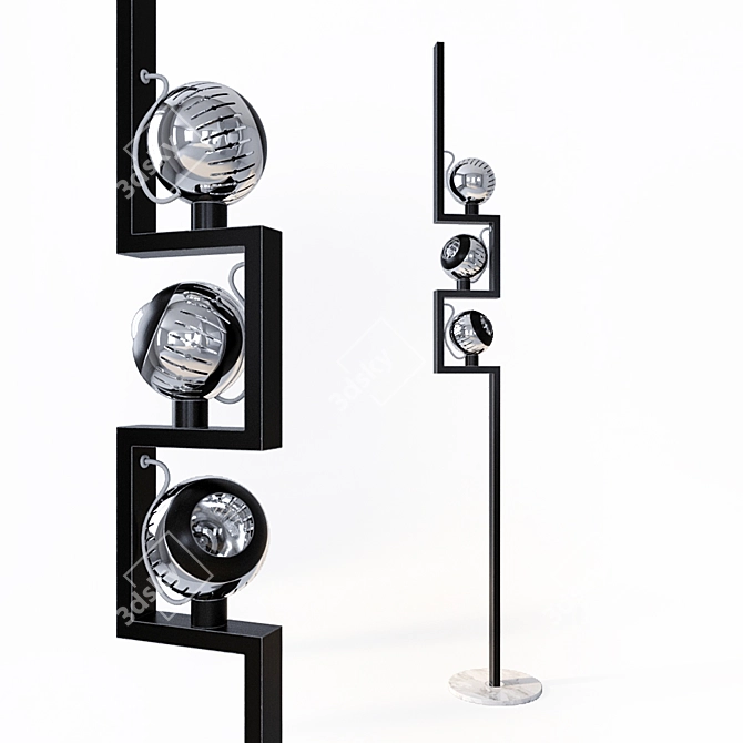 Sleek Lelii Design Floor Lamp 3D model image 2