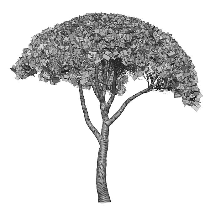 Pine Tree Set: 13m and 12m 3D model image 4