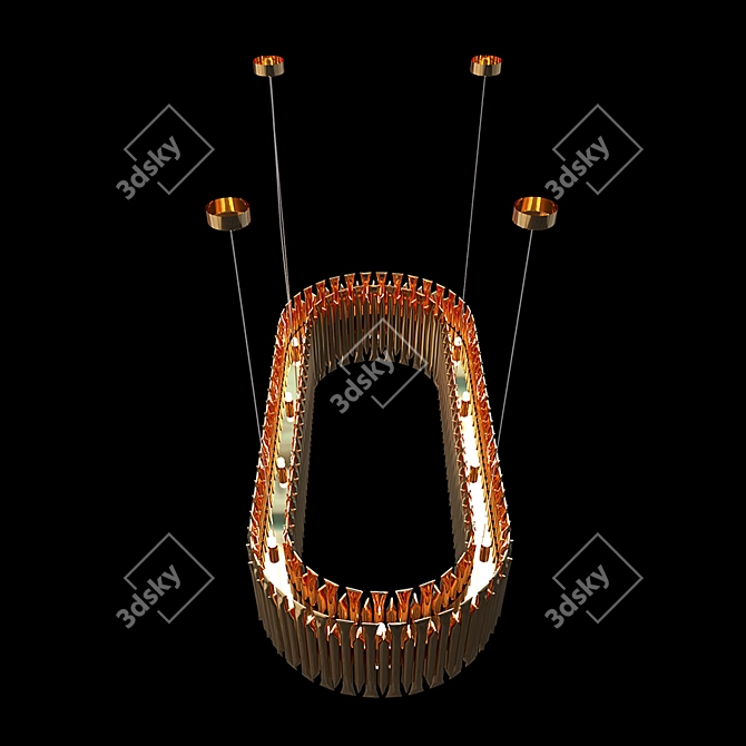 LoftDesigne 7809 Pendant Light 3D model image 2