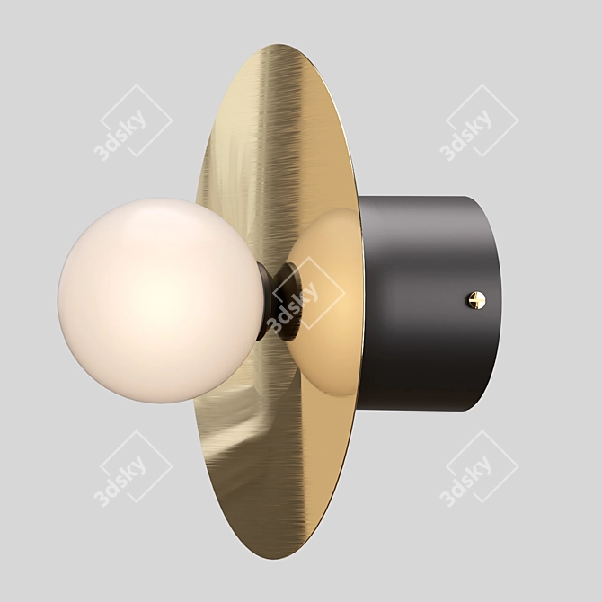 Scandi Wall Light: Budget Friendly 3D model image 1