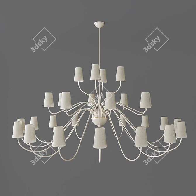 Elegant Illumination: Amantide Chandelier 3D model image 1