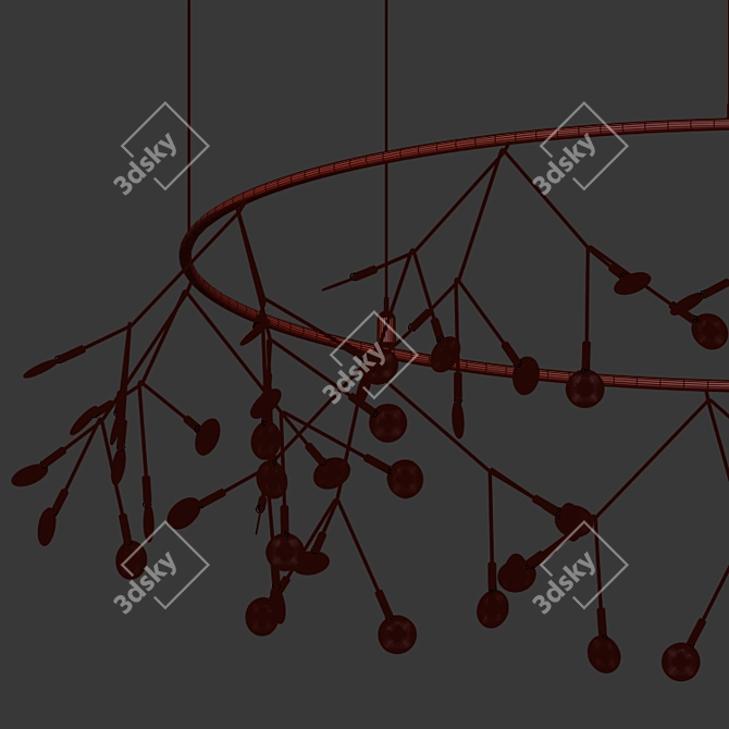 Heracleum Big Pendant Light 3D model image 5