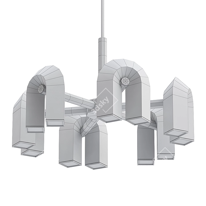 Ethereal Elegance: CIRKUS Chandelier 3D model image 2