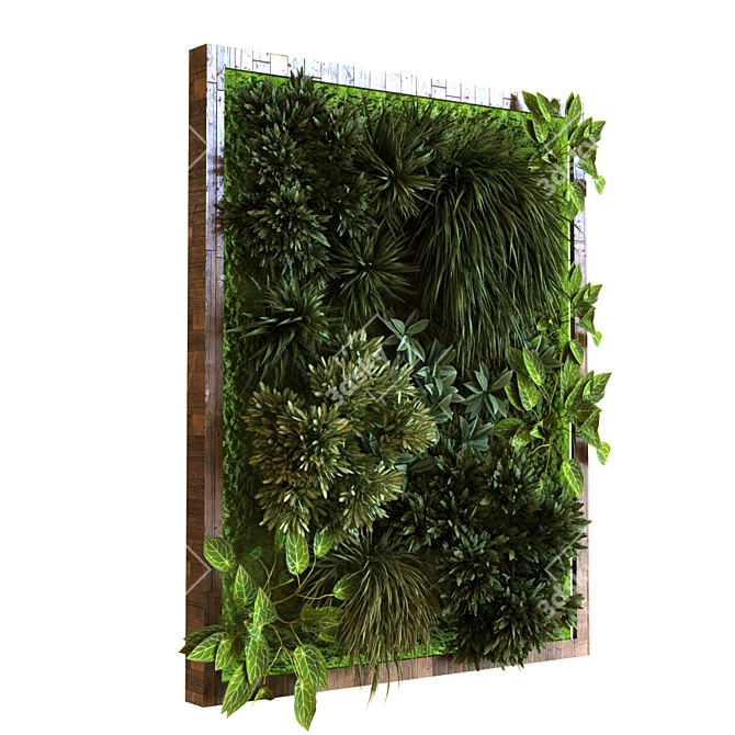 Vertical Greenery Set 037 3D model image 2