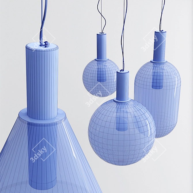 Phenomena Pendant Light Collection 3D model image 3