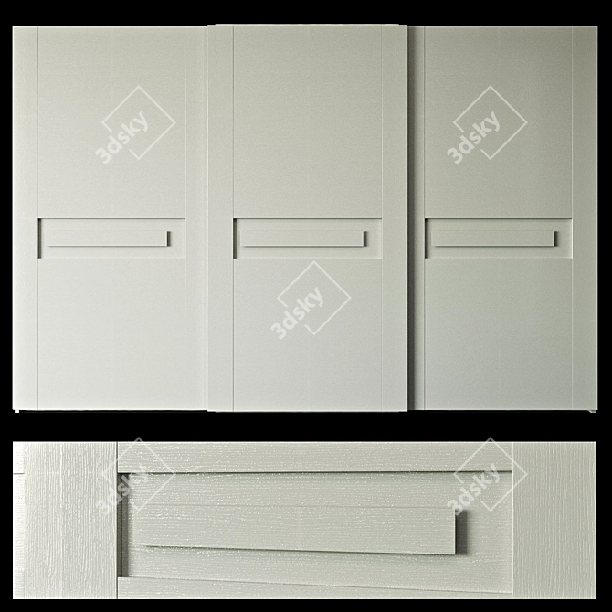 Charme Sliding Wardrobe by Alf Dafre 3D model image 1