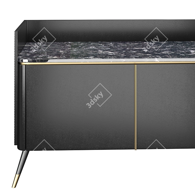 Luxury Cabinet: SM Lliving Couture Fabrice 3D model image 4