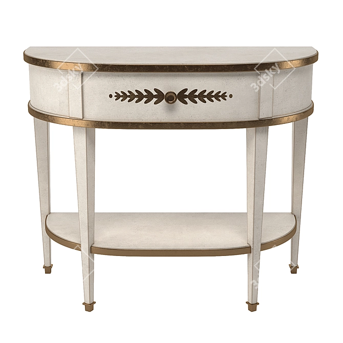 Sleek Salda 8489 Console 3D model image 2
