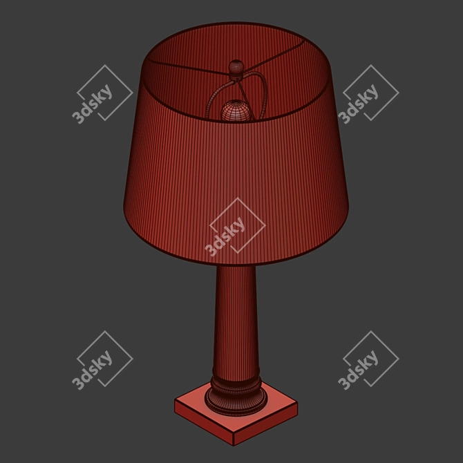 Elegant Coleford Table Lamp 3D model image 3