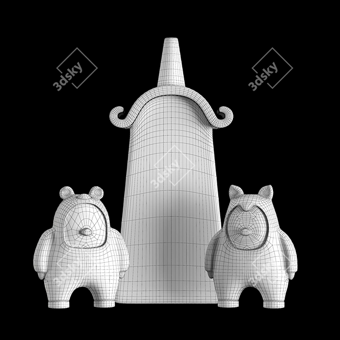 Decorative Clay Toys 3D model image 5