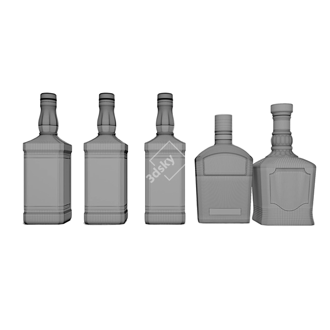 Unleash Your Taste: Jack Daniels Varieties 3D model image 4