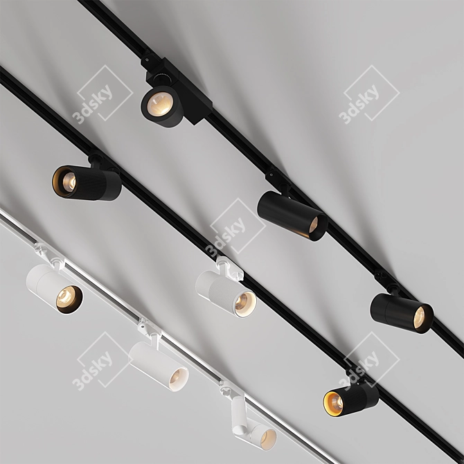 Sleek Track Lighting Solution 3D model image 1