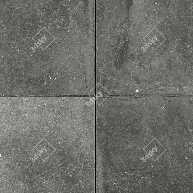 Flaviker Nordik Stone Black Flooring 3D model image 2