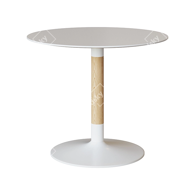 Modern Tic White Dining Table 3D model image 1