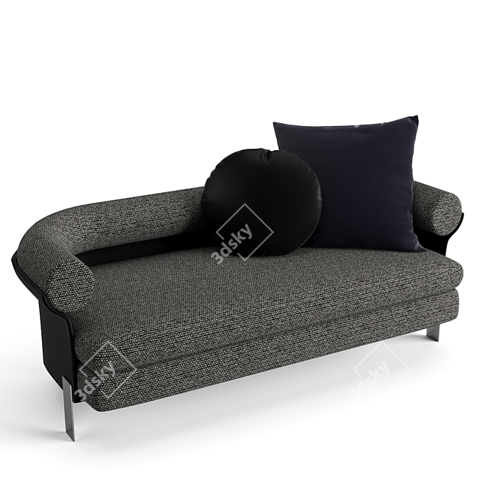 Elegant Minotti Mattia Lounge Sofa 3D model image 2