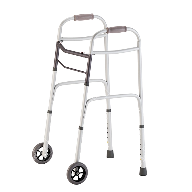 Foldable Medical Walker Equipment 3D model image 1