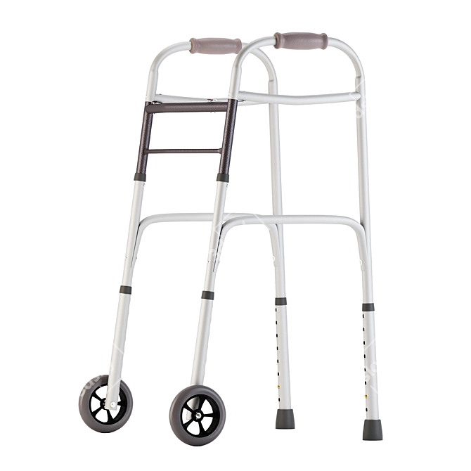 Foldable Medical Walker Equipment 3D model image 2