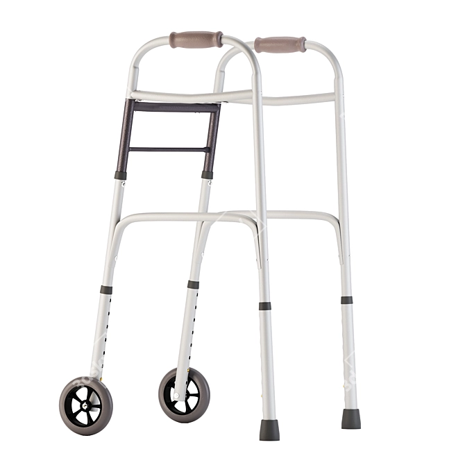 Foldable Medical Walker Equipment 3D model image 3